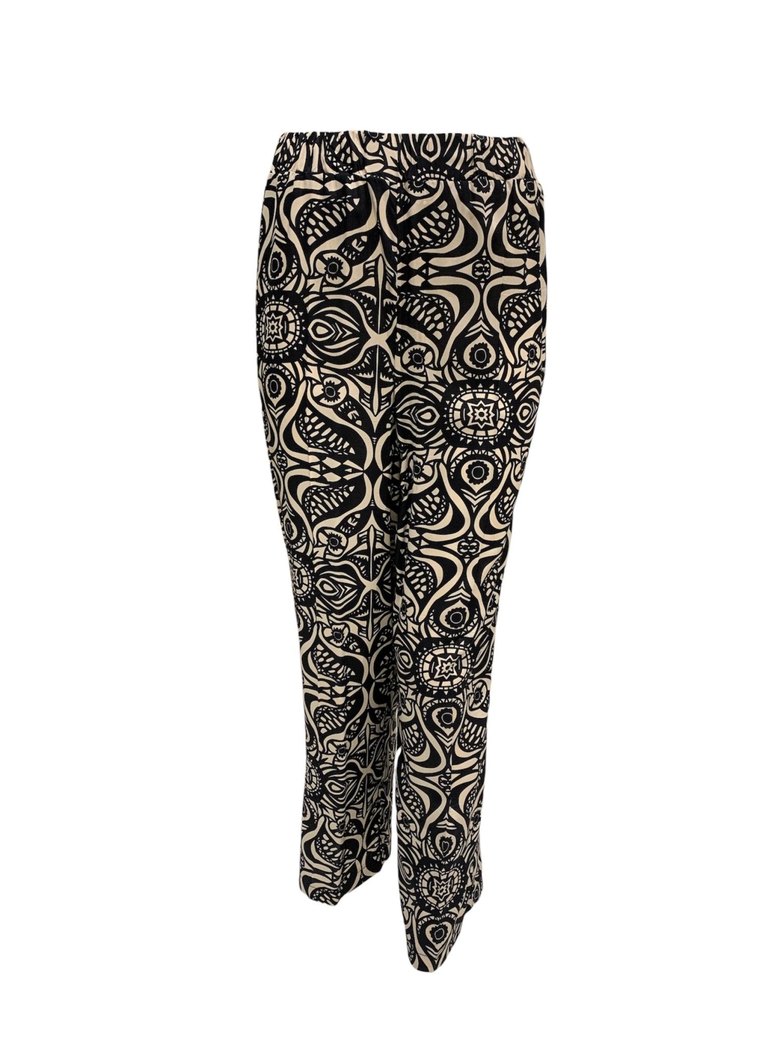 Susy Mix Pantaloni Lunghi Fantasia Nero - Bikini D'amare Riccione
