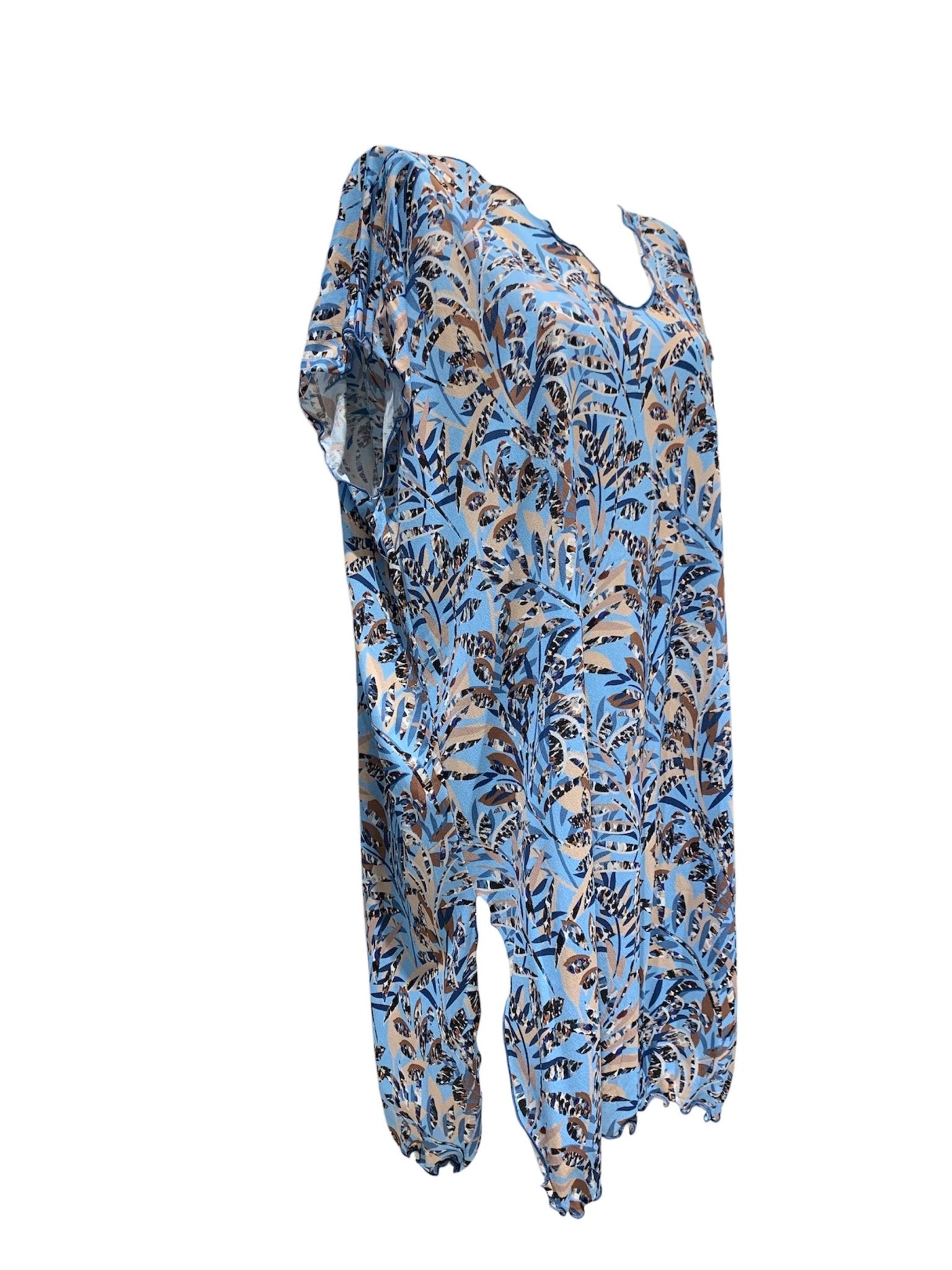 Coals Beach Caftano Fantasia Cleo Azzurro