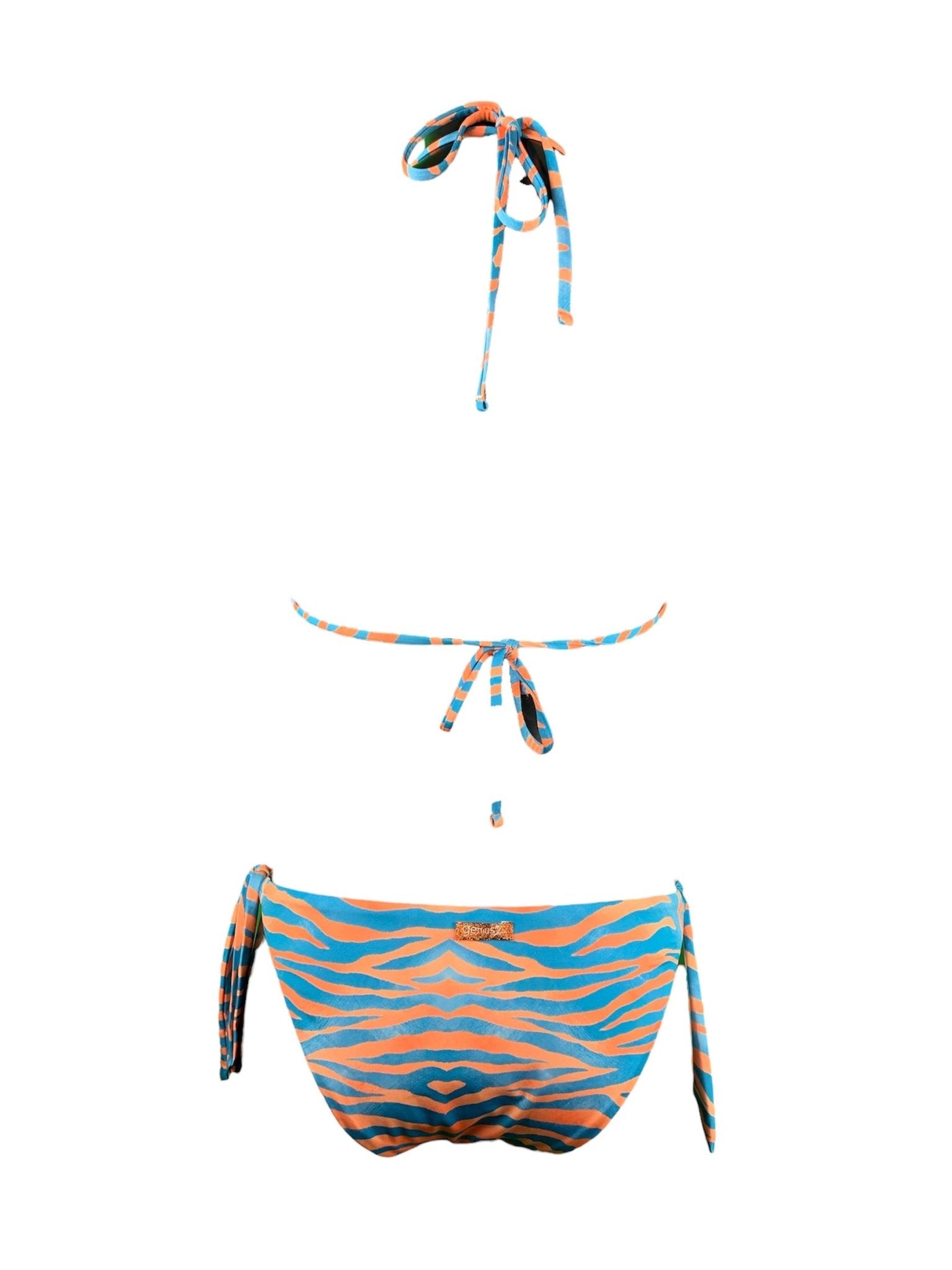 Genius Bikini Triangolo Madagascar Blu Arancio Genius Beachwear