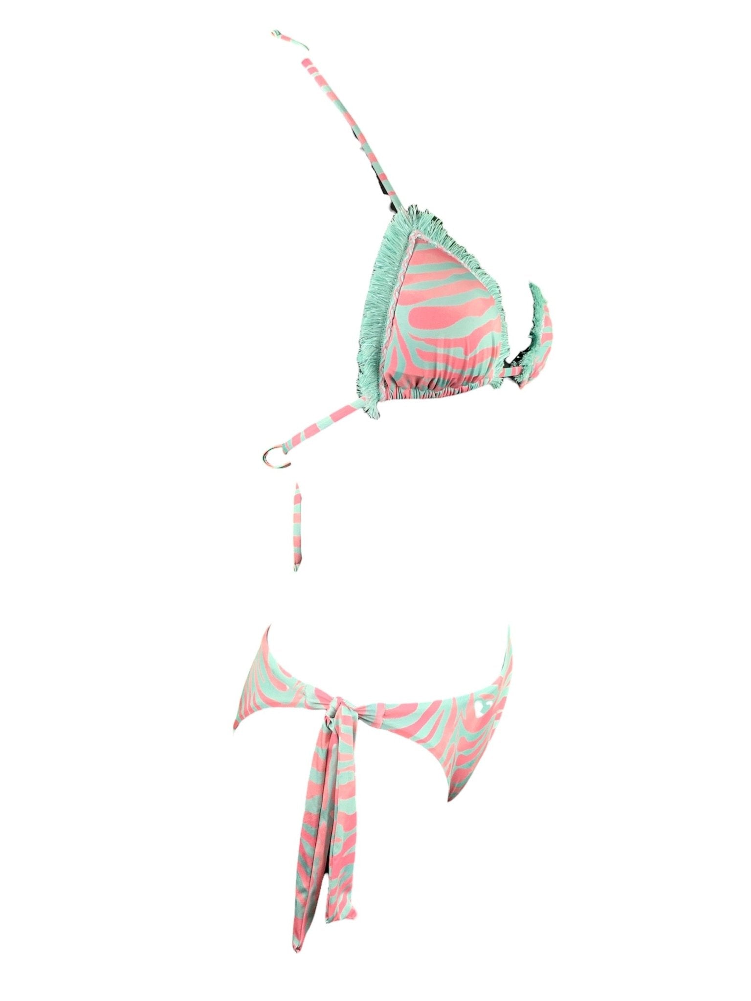 Genius Bikini Triangolo Madagascar Rosa Acqua Genius Beachwear