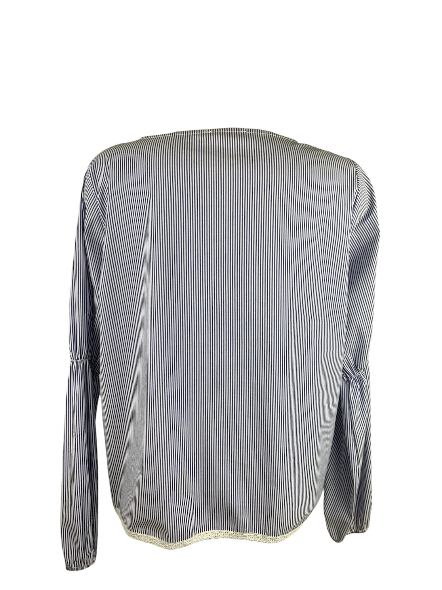 Bighet Camicia Righe Blu-Bianco
