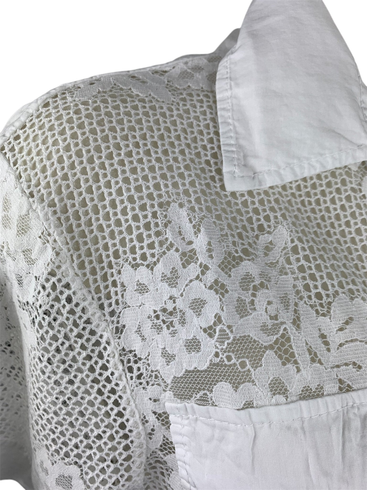 Bighet Camicia Pizzo con Tasche