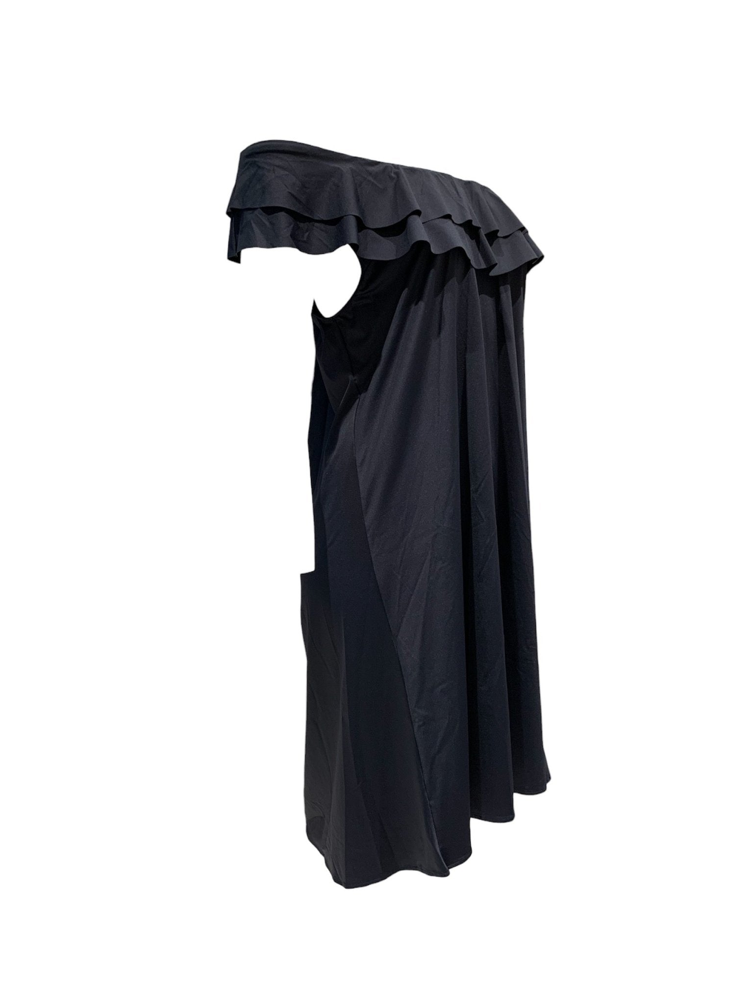 Marette Abito Lycra Nero Voulant