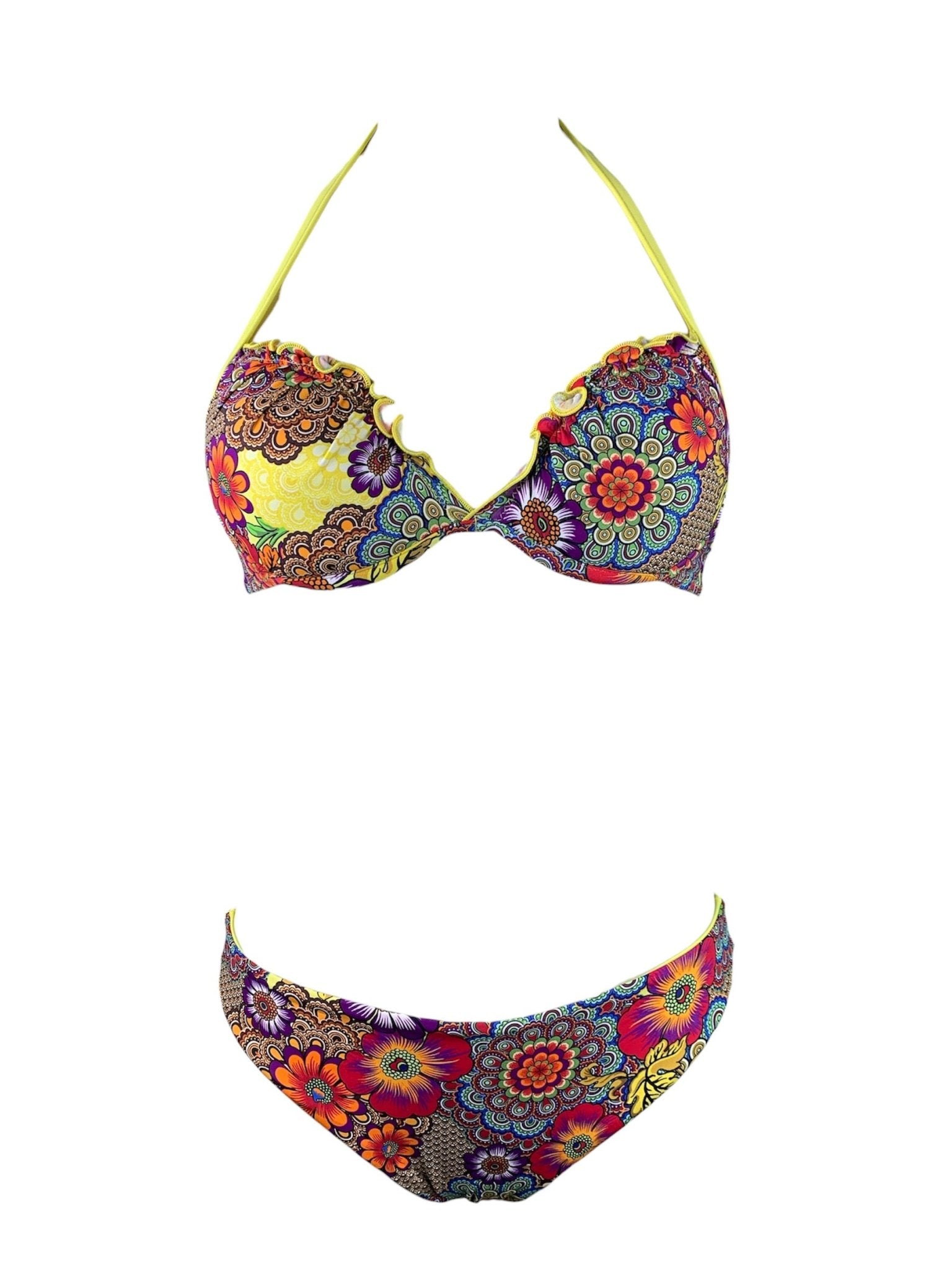 Bikini Push Up Rosita Flower Contatti Beachwear