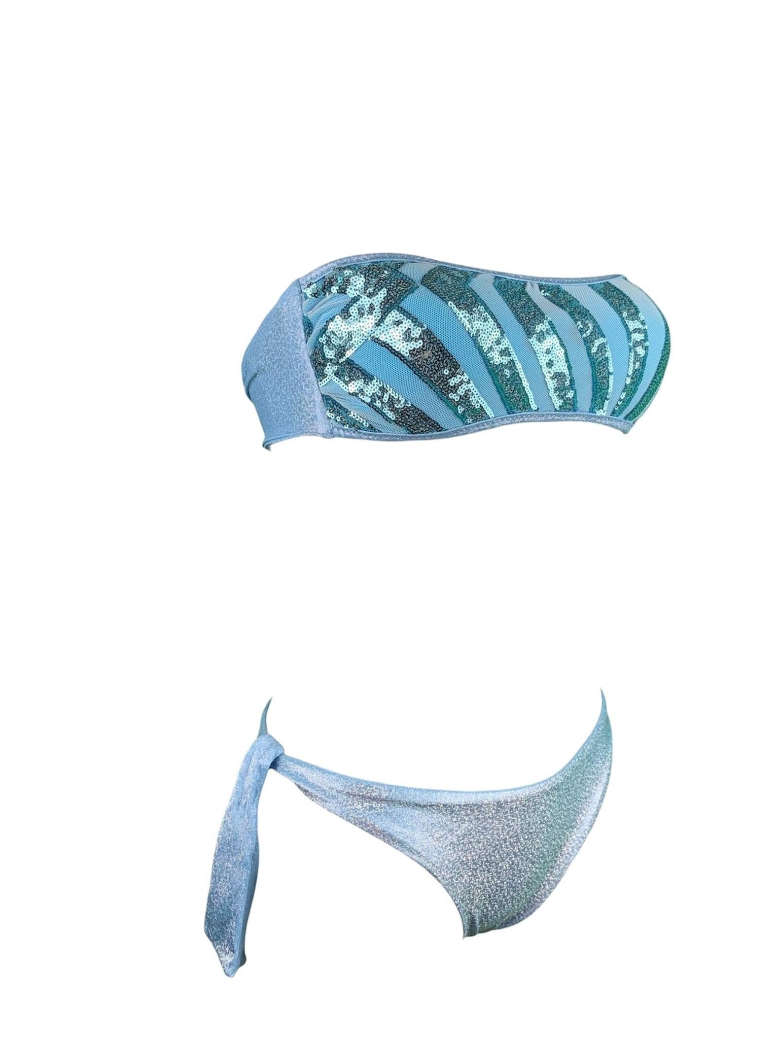 Bikini Fascia Ricamo Paillettes - Bikini D'amare Riccione