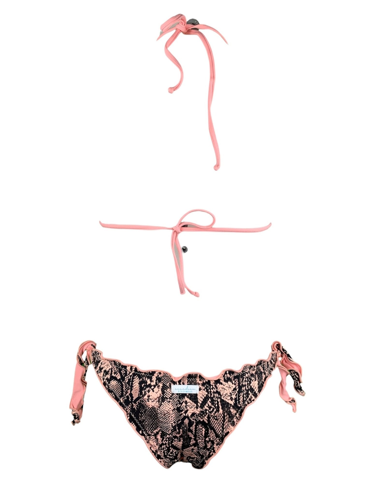 Bikini Triangolo Paillettes Prillo Rosa - Bikini D'amare Riccione
