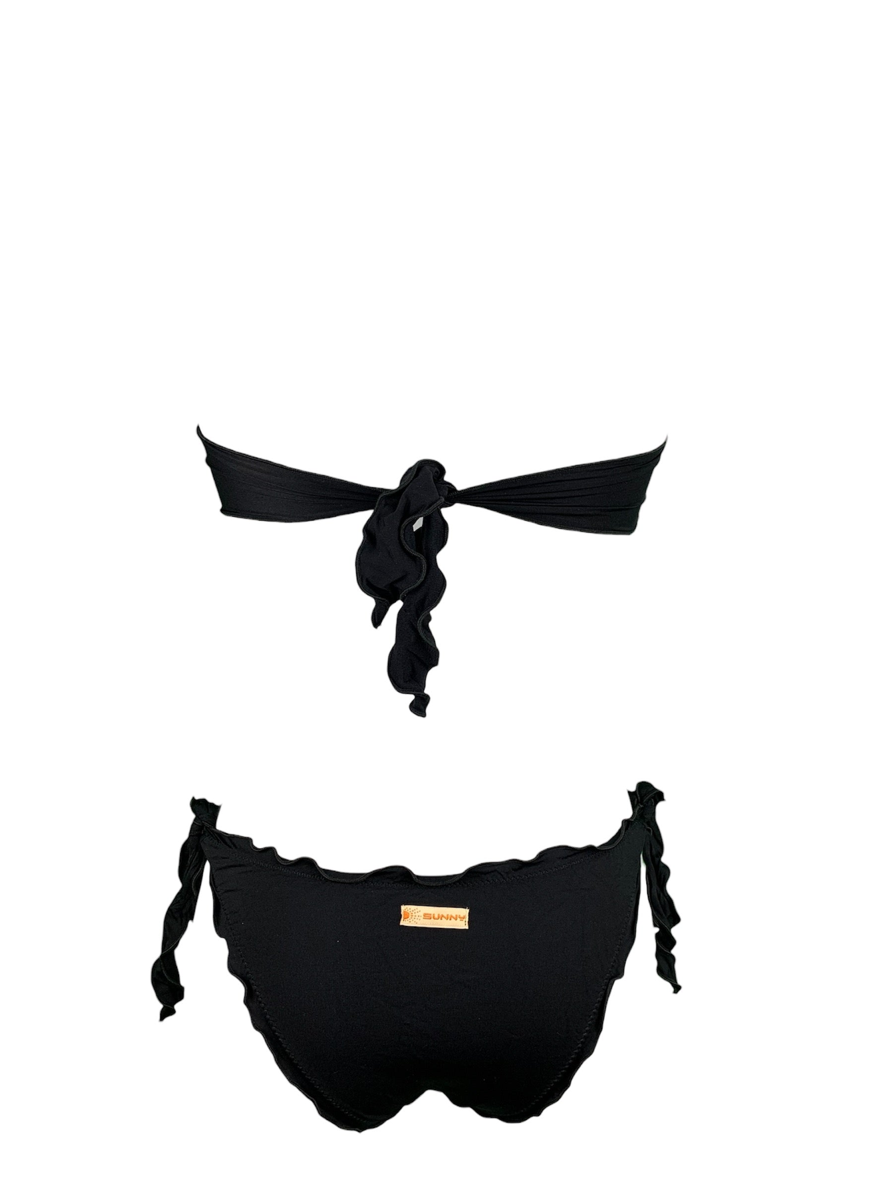 Sunny Beach Bikini Fascia Paillettes Oro-Cioccolato