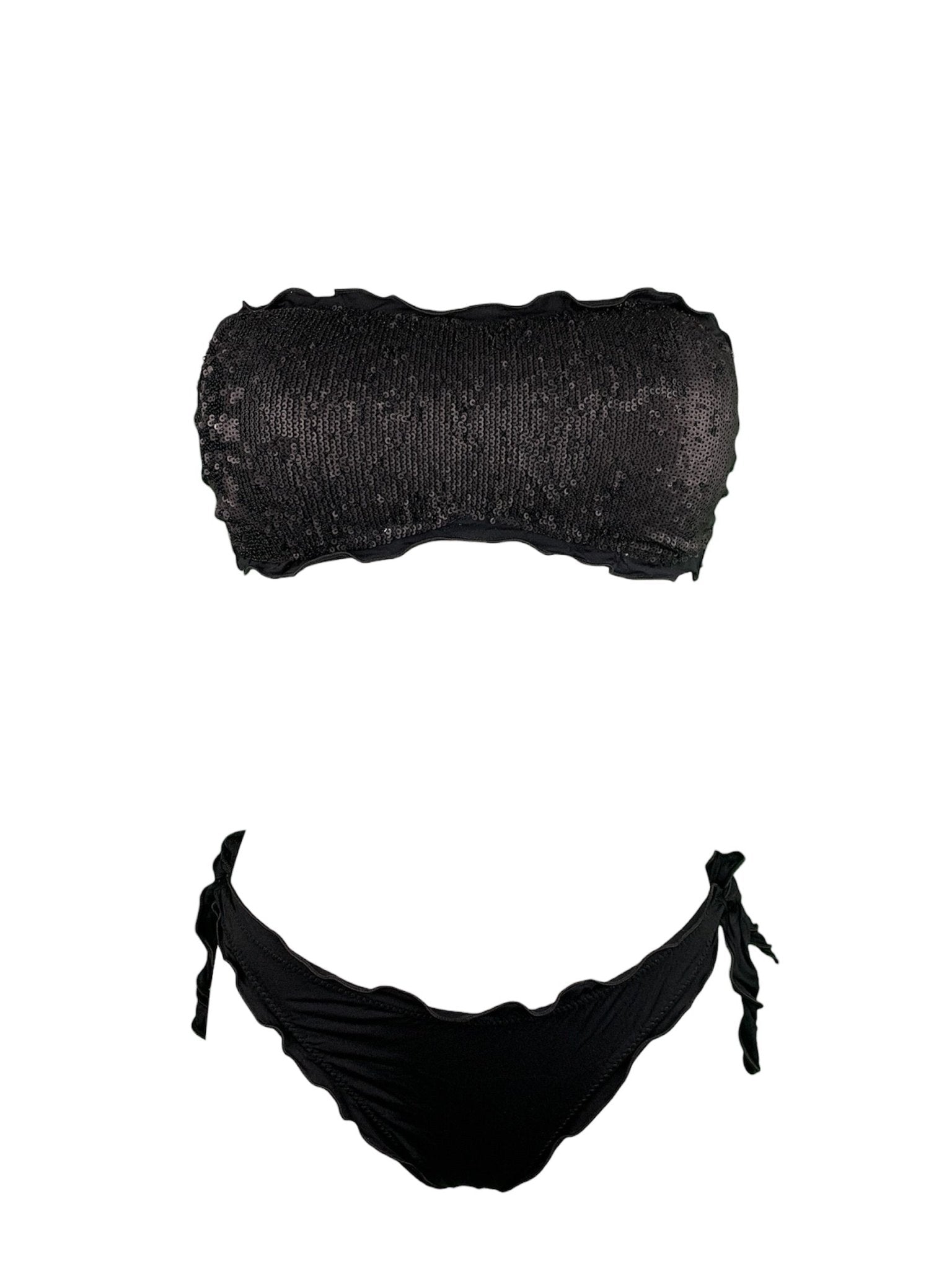 Sunny Beach Bikini Fascia Paillettes Opache - Bikini D'amare Riccione