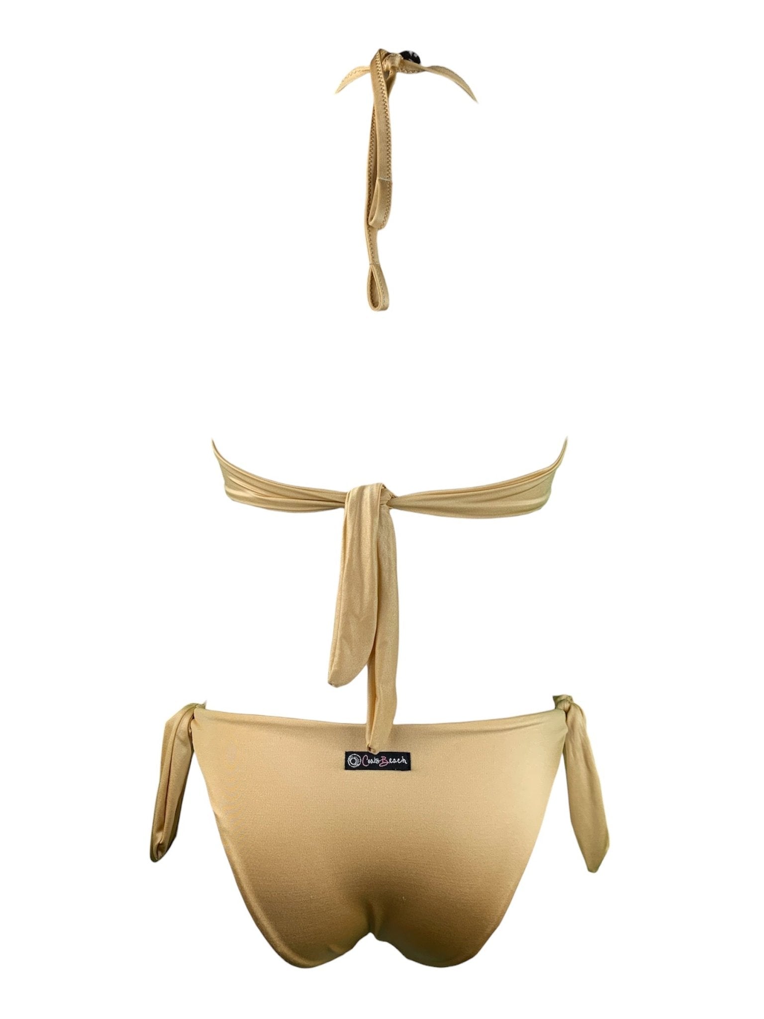 Coals Beach Bikini Push Up Paillettes Oro Coals Beach