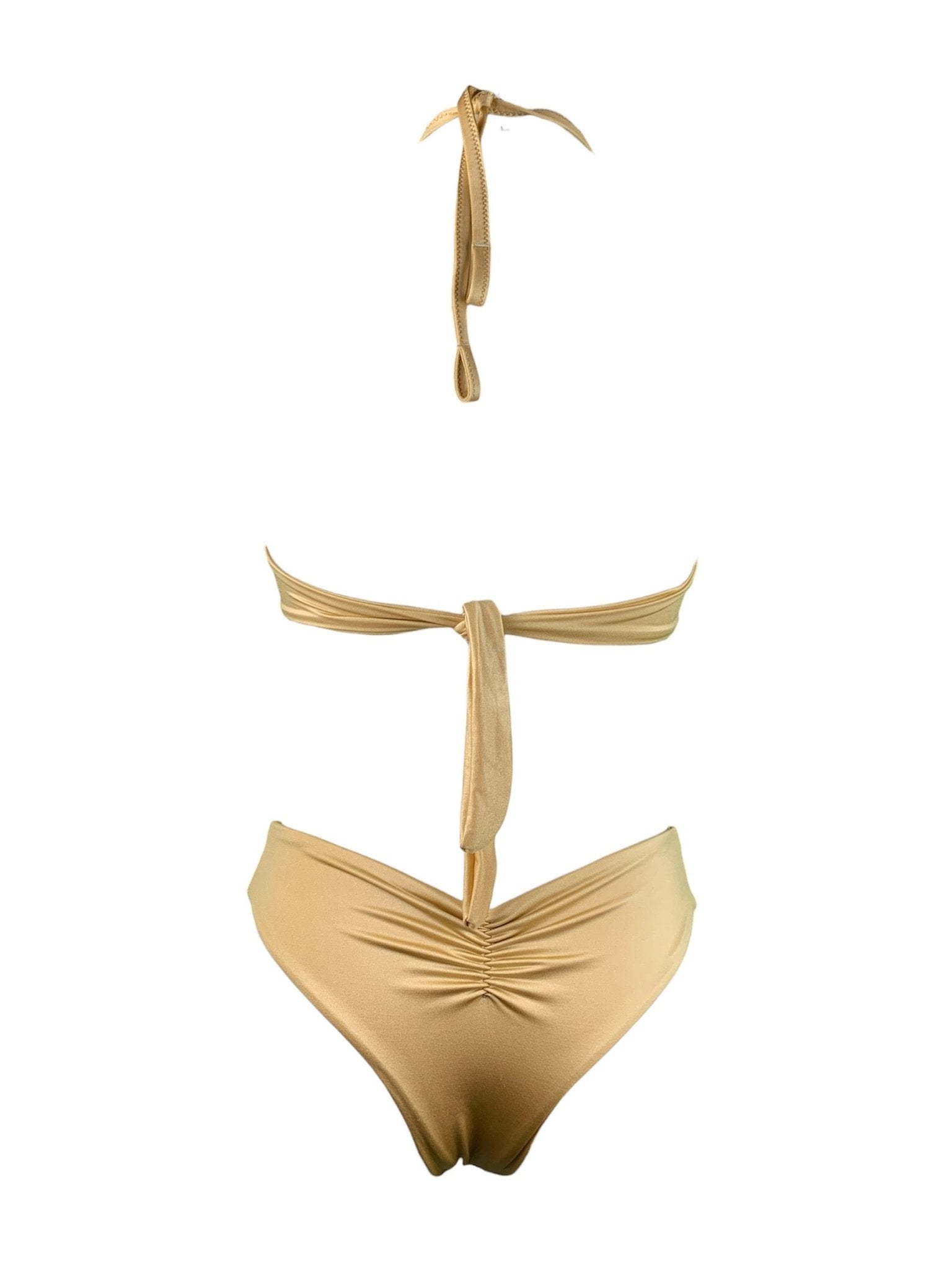Coals Beach Bikini Push Up Paillettes Oro Coals Beach
