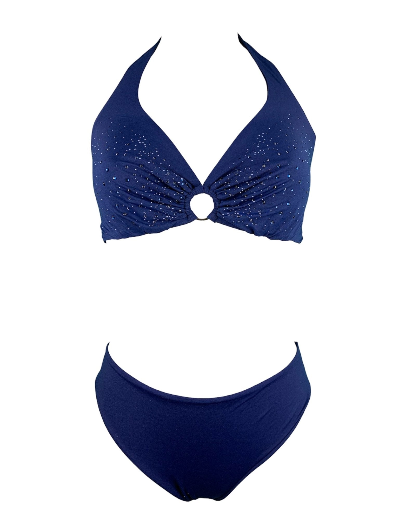 Bikini Triangolone Anello Strass - Scegli il colore - Bikini D'amare Riccione