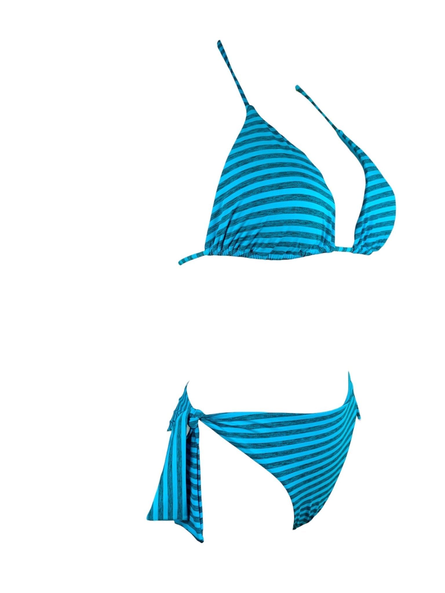 Bikini Triangolo Fluo Righe - Bikini D'amare Riccione