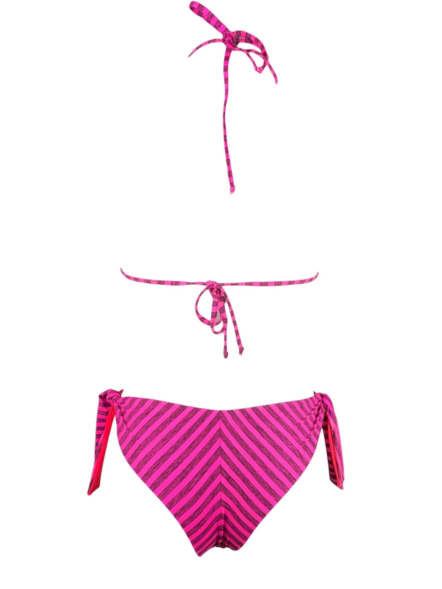 Bikini Triangolo Fluo Righe - Bikini D'amare Riccione