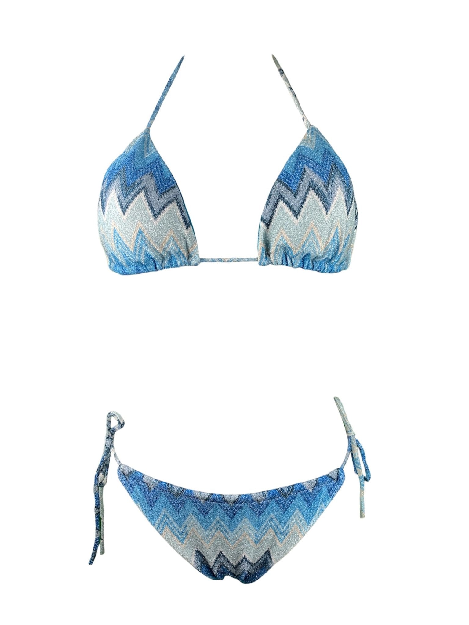 Bikini Triangolo Lurex Zig Zag - Scegli il Colore - Bikini D'amare Riccione