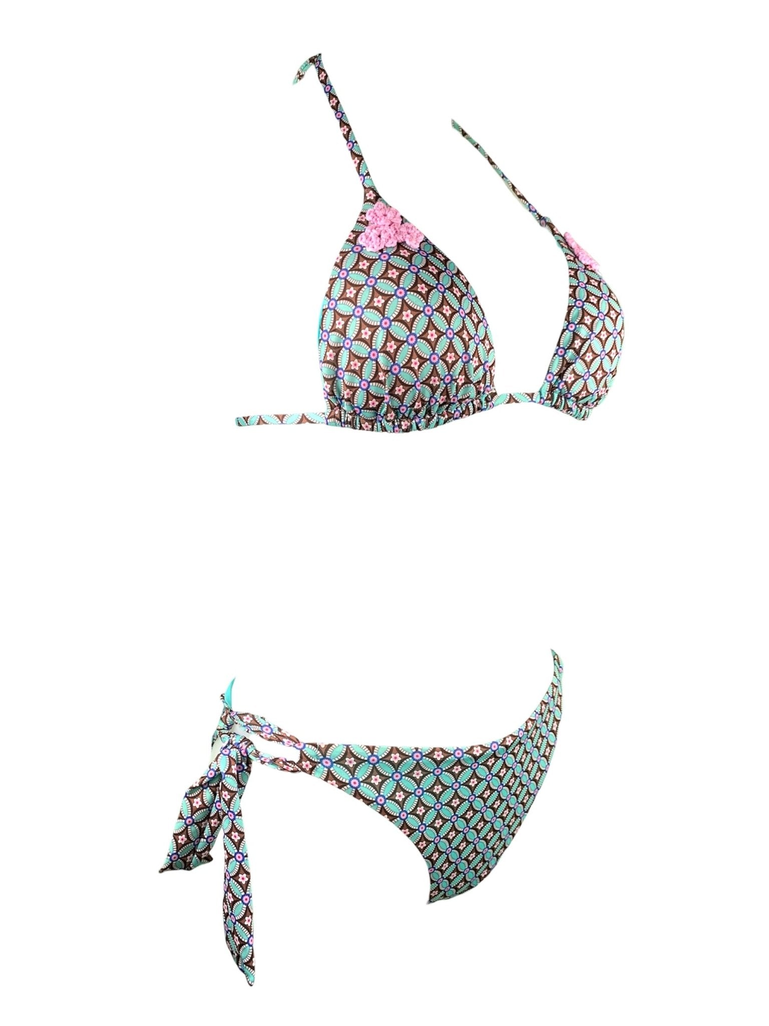 Genius Bikini Triangolo Mosaico Acqua - Bikini D'amare Riccione