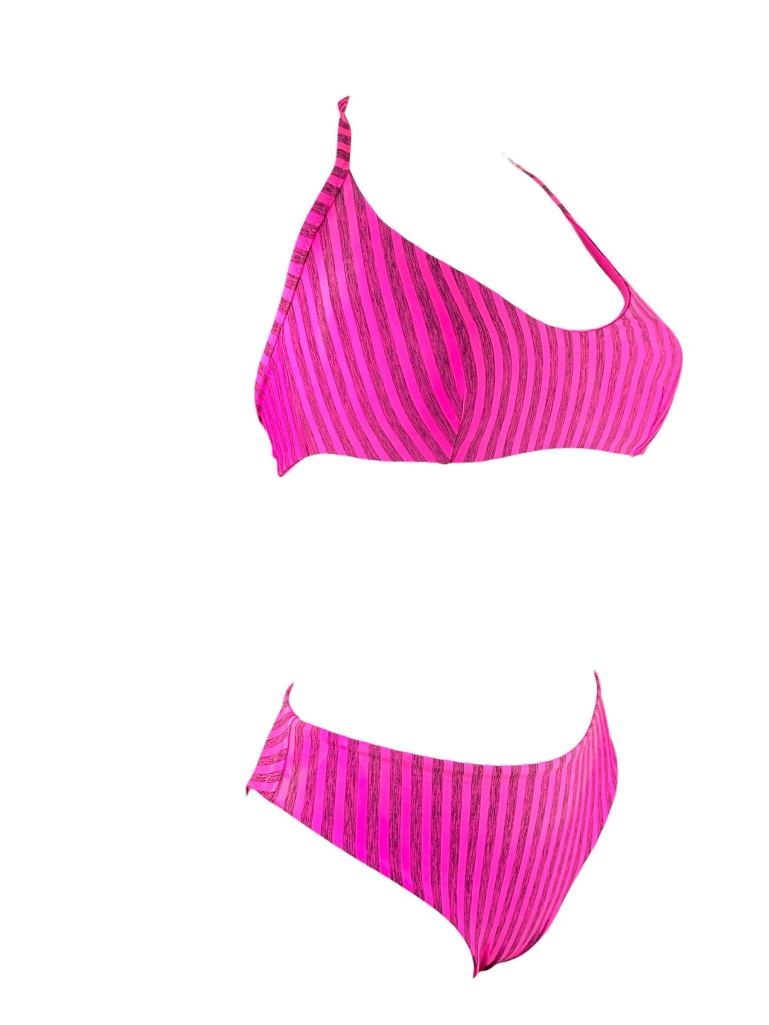 Marette Bikini Brassiere Righe Fluo - Bikini D'amare Riccione