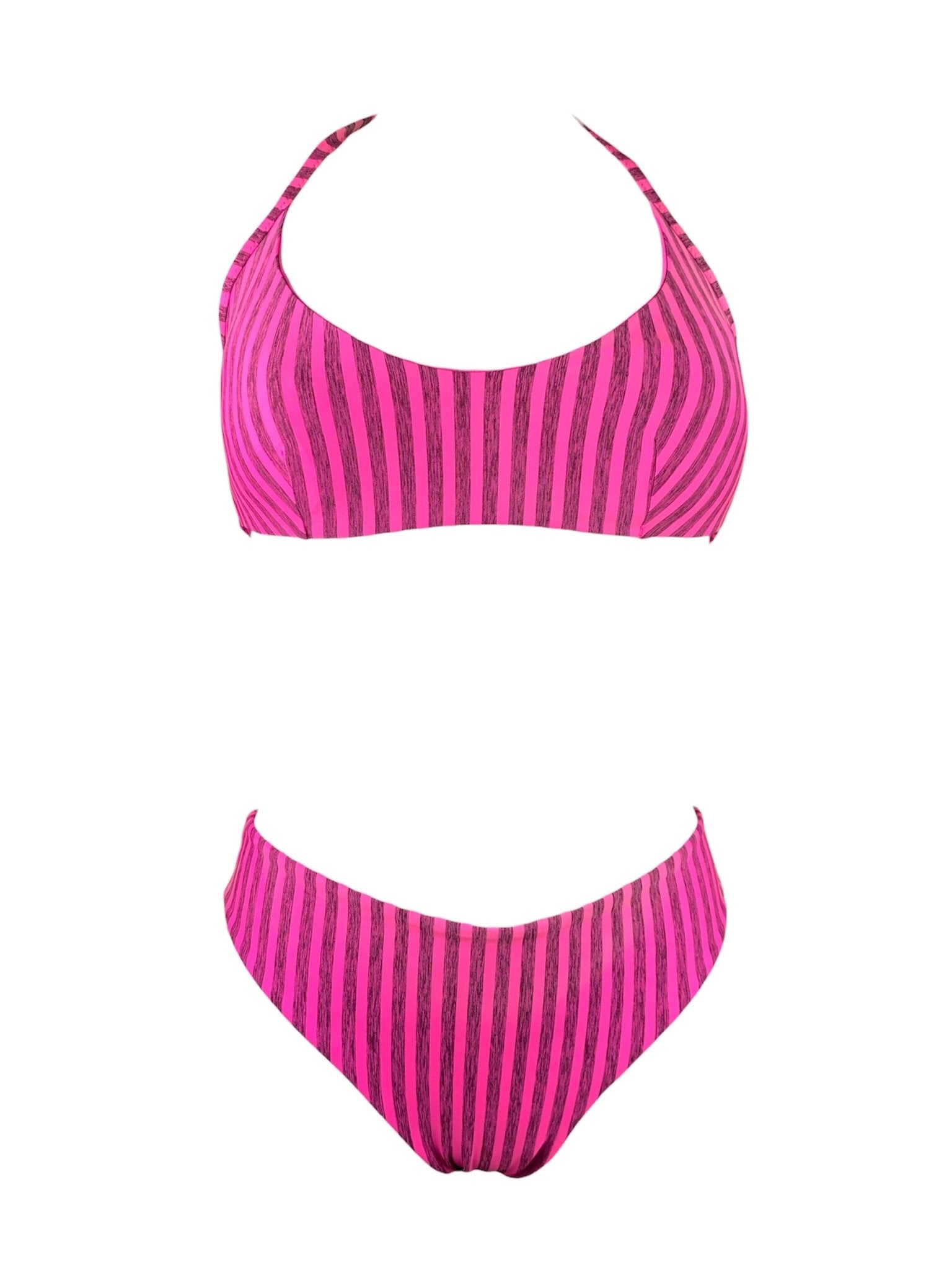 Marette Bikini Brassiere Righe Fluo - Bikini D'amare Riccione