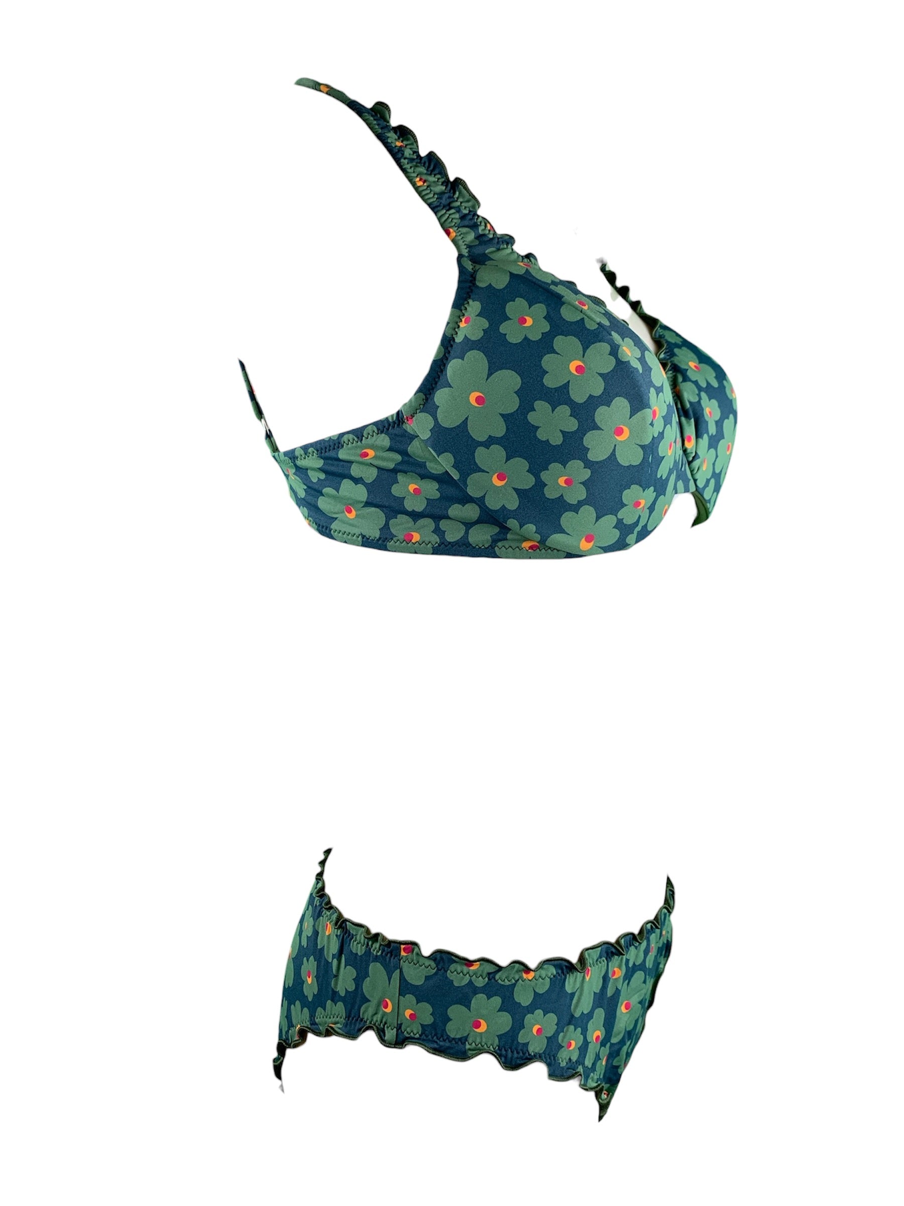 Bikini Ferretto KD Green Contatti Beachwear