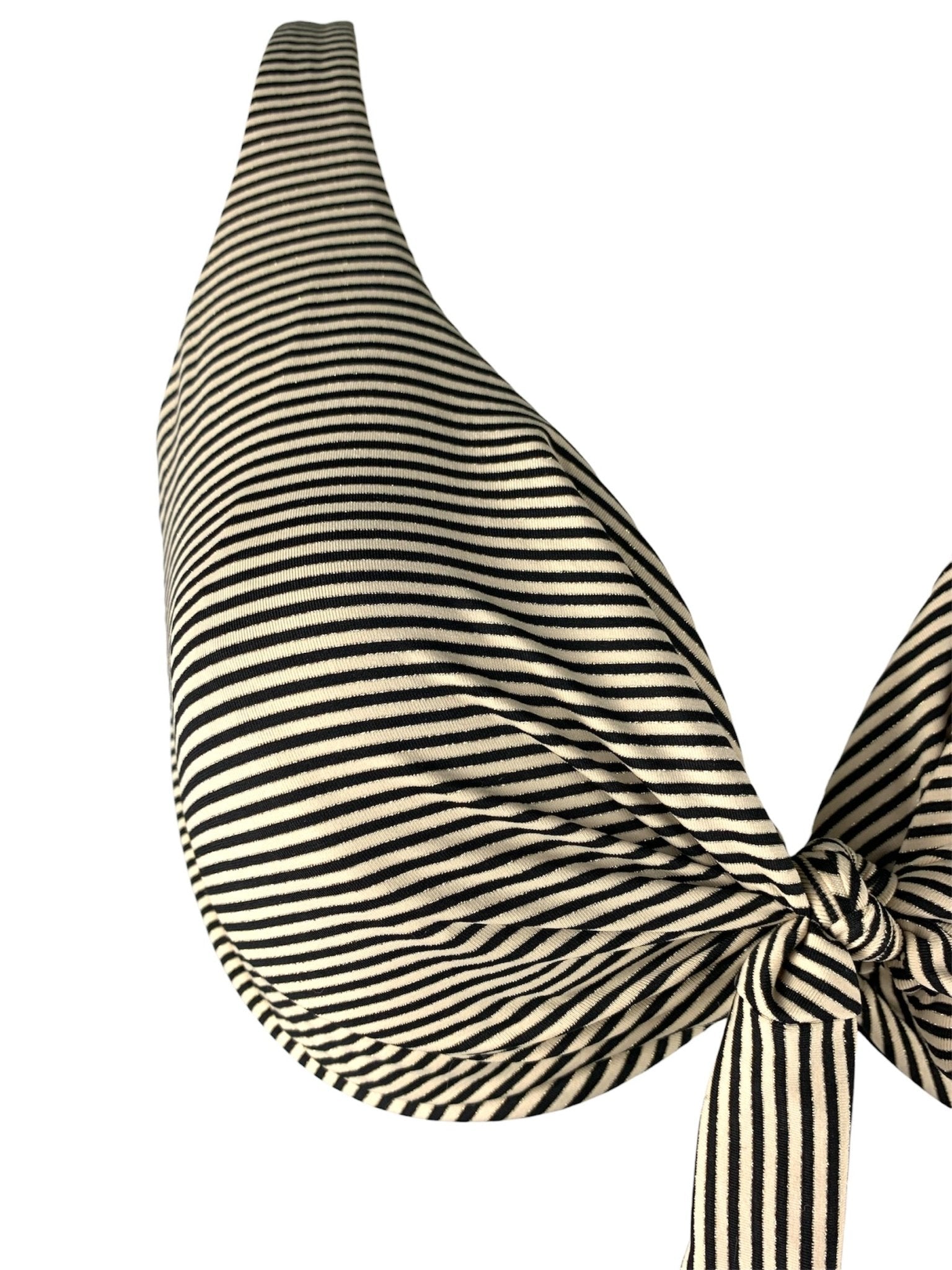 Bikini Ferretto KD Berna Righe Nero/Oro - Bikini D'amare Riccione