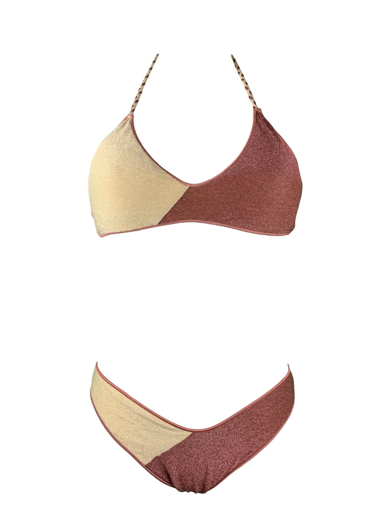 Bikini Top Bicolore Lurex Genius Beachwear