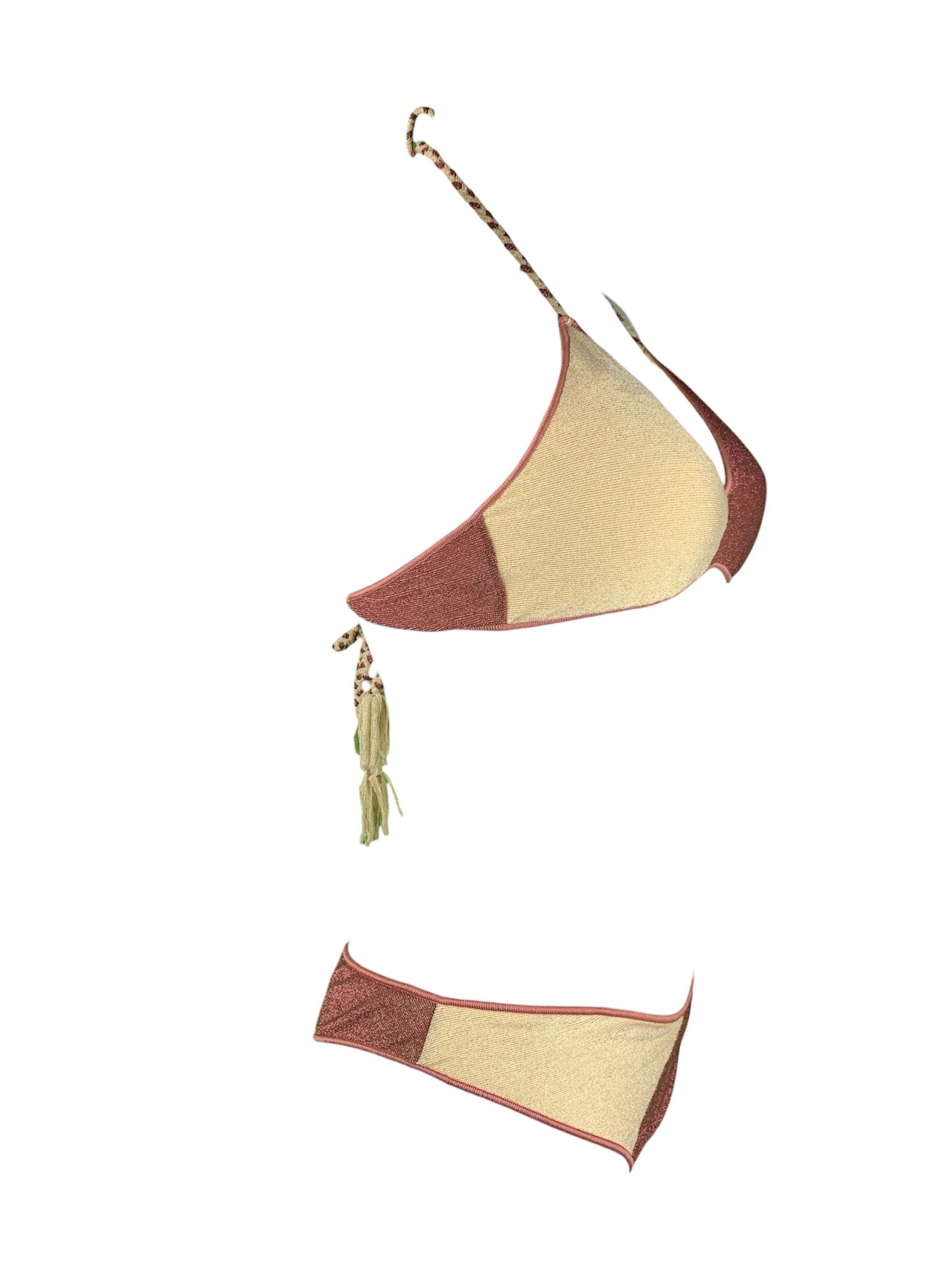 Bikini Top Bicolore Lurex Genius Beachwear