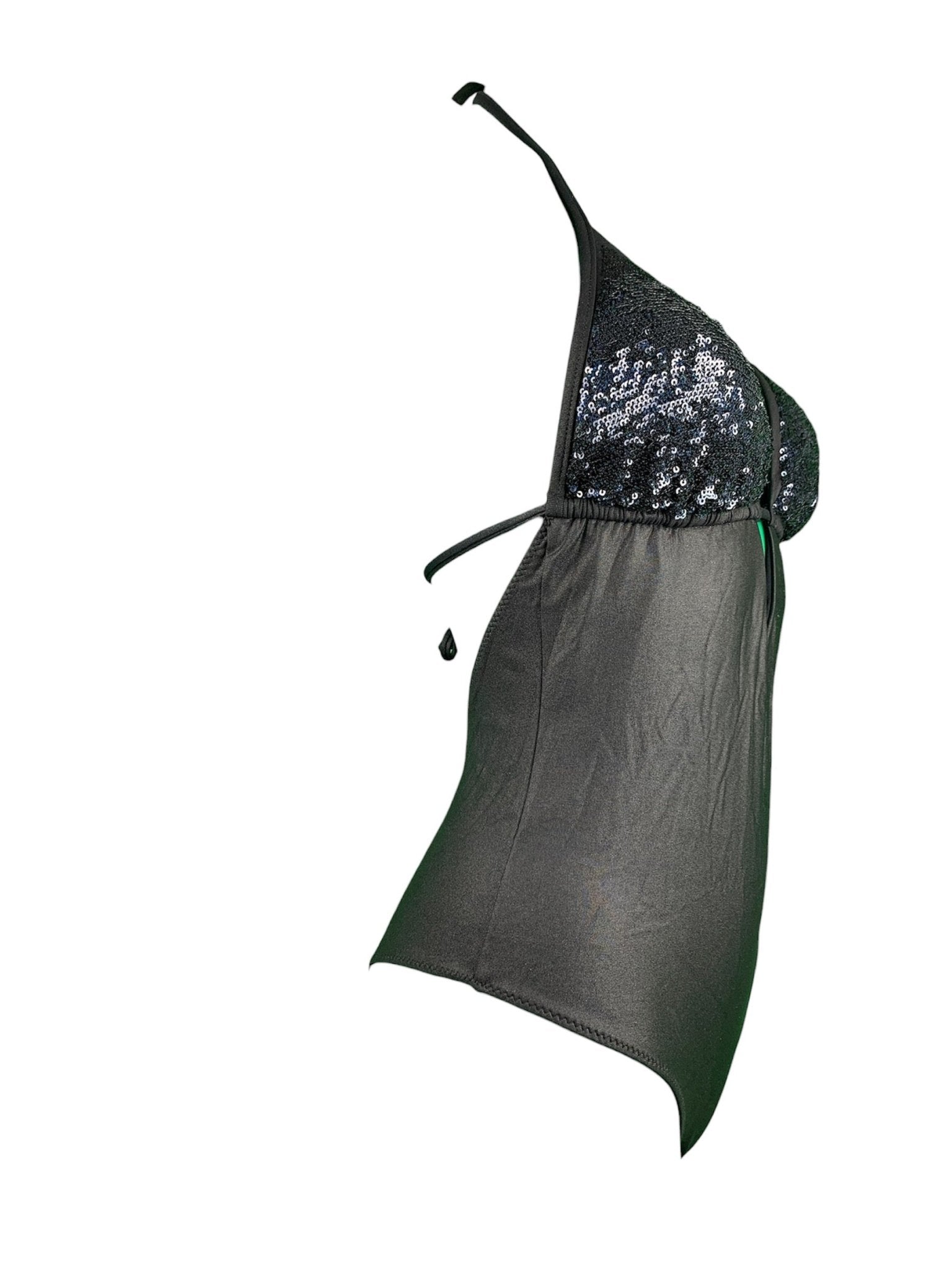 Costume Intero Paillettes Nero Sunny Beach