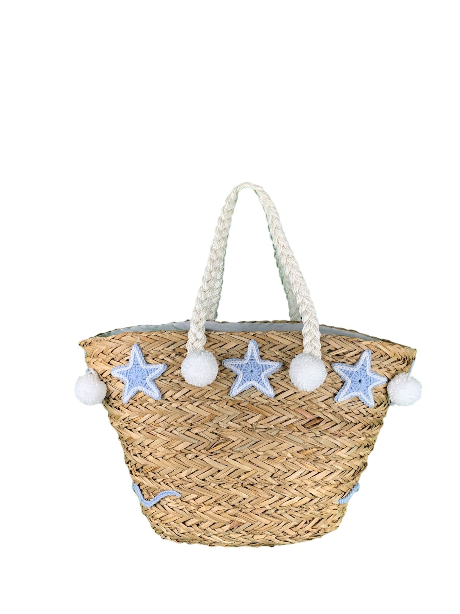 Borsa Mare di Paglia Stelle Riccione Bikini D'amare