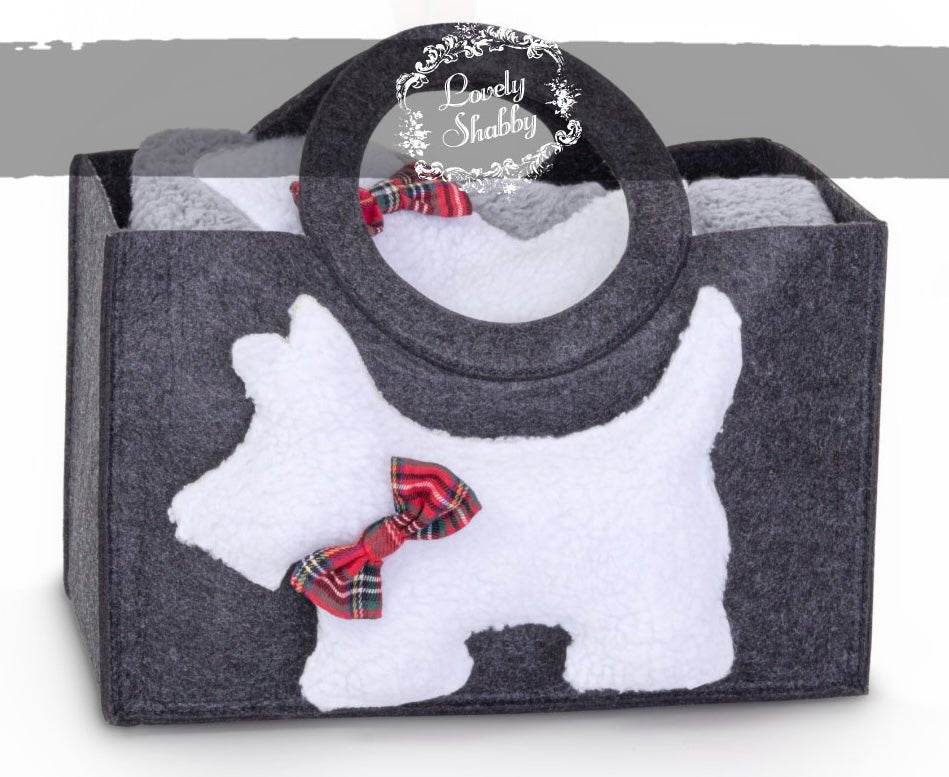 Lovely Shabby Jack Plaid Con Borsa in Feltro 130x160 cm Lovely Shabby