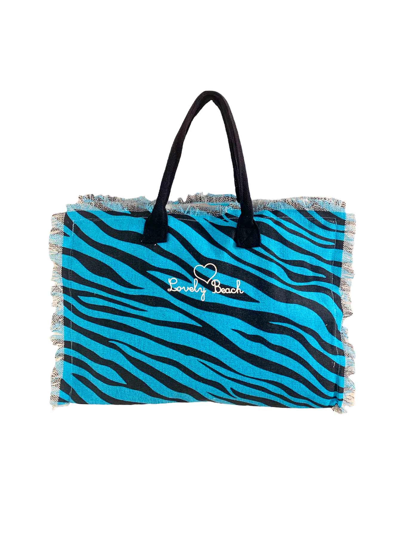Set New Zebra Borsa Media - Telo Mare - Pochette Bikini D'amare Riccione