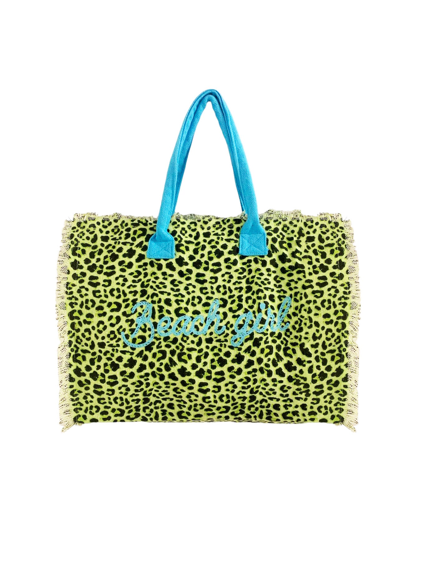 Set Beach Girl New Leopard Borsa Media - Telo Mare - Borsetta Tracolla Bikini D'amare Riccione