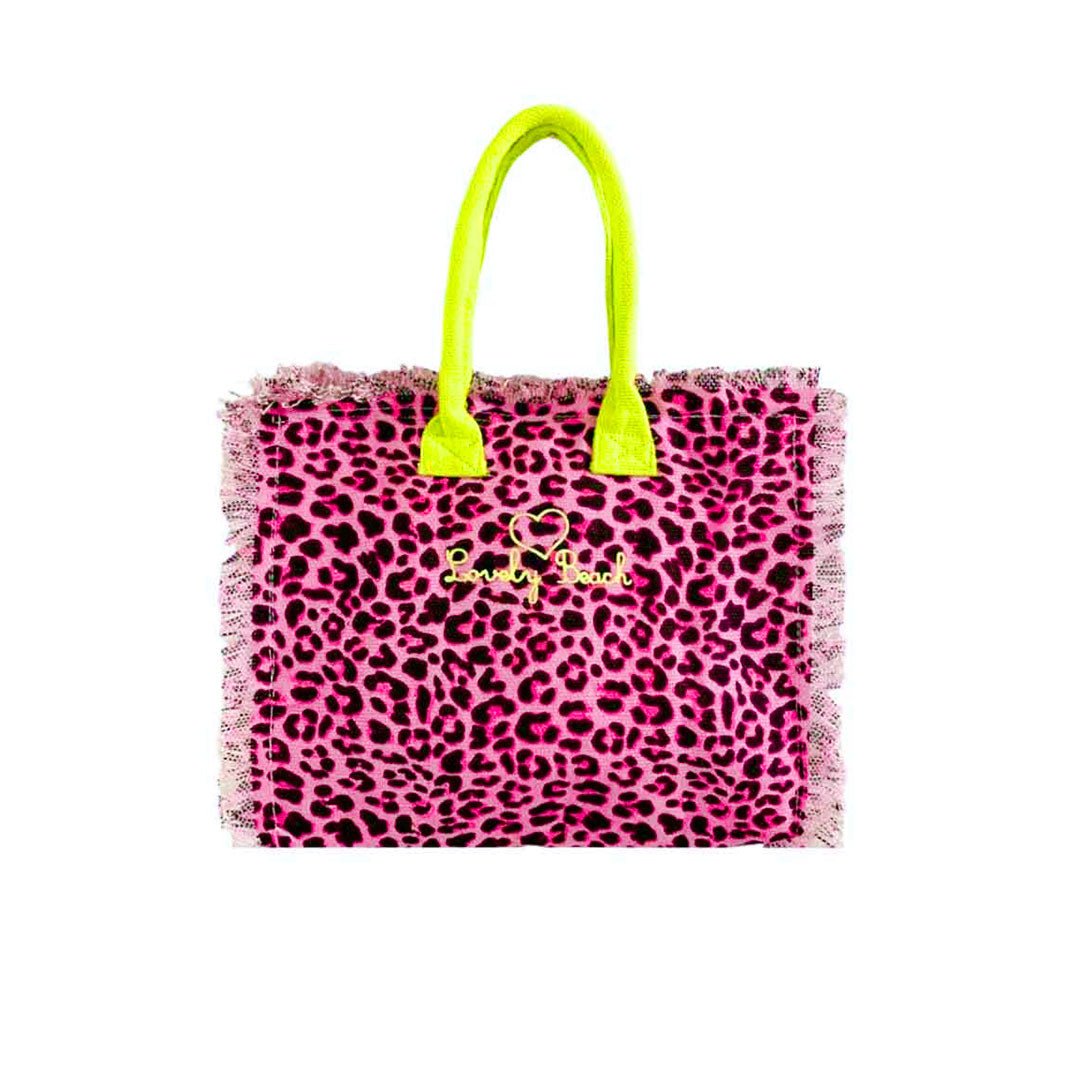Lovely Beach Borsetta Mare Hand Bag Beach Girl New Leopard - Scegli il Colore - Bikini D'amare Riccione