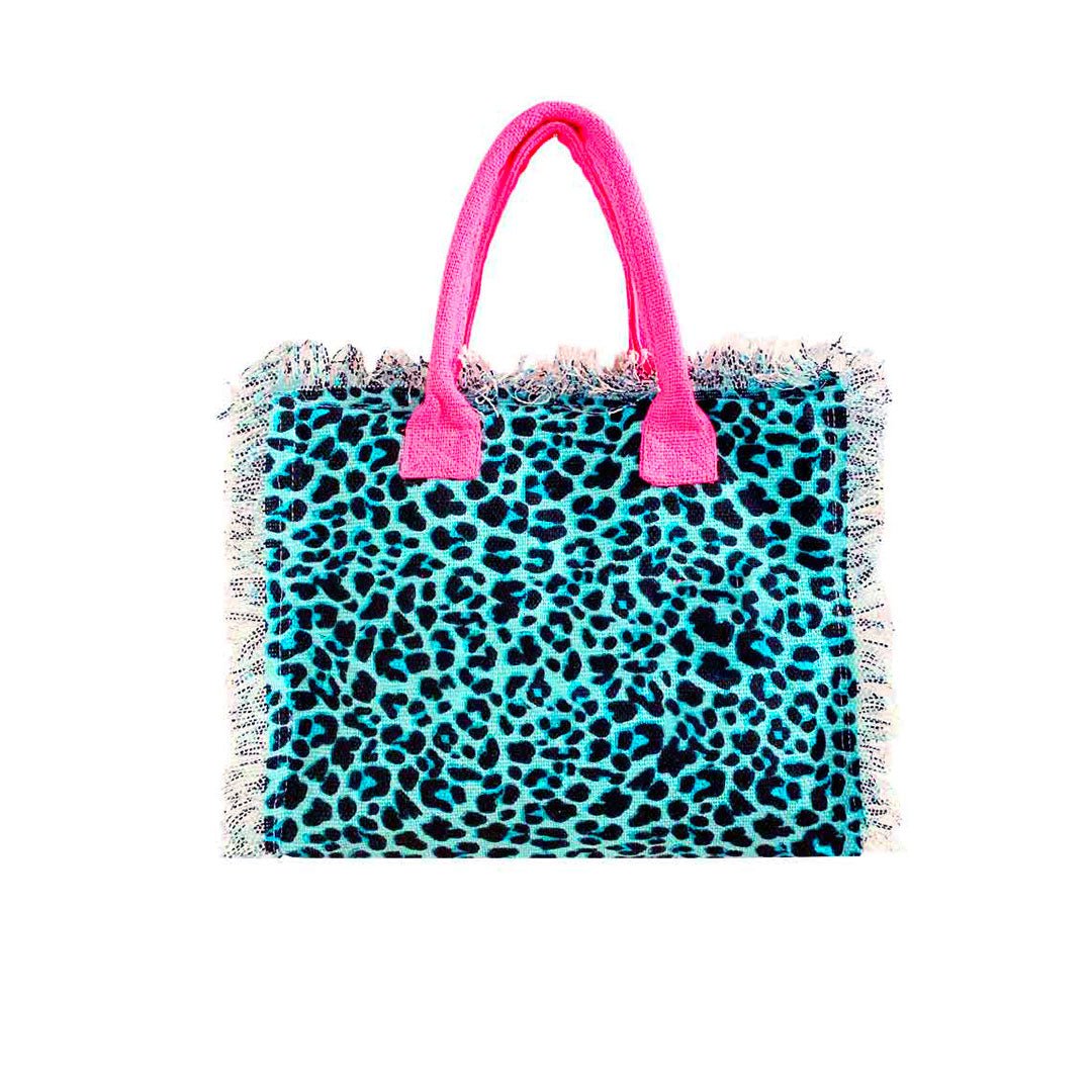 Lovely Beach Borsetta Mare Hand Bag Beach Girl New Leopard - Scegli il Colore - Bikini D'amare Riccione