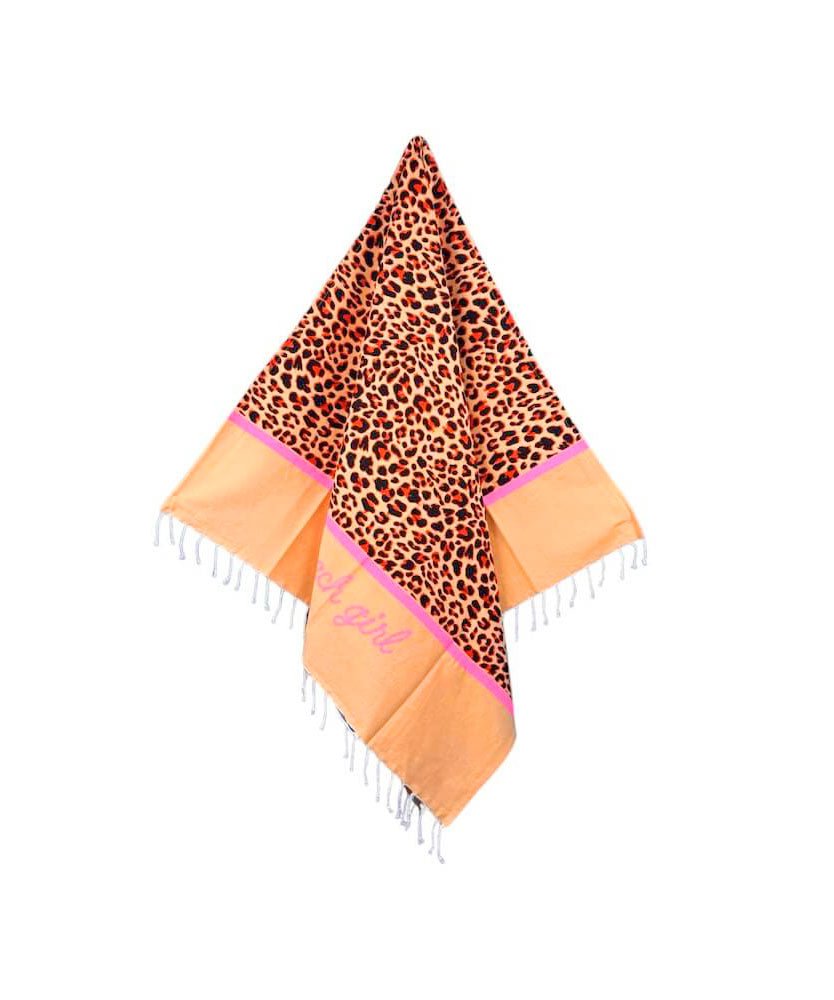 Set Beach Girl New Leopard Borsa Media - Telo Mare - Borsetta Handbag Bikini D'amare Riccione