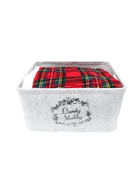 Lovely Shabby Plaid Tartan Box Fantasia Scozzese 130 x 160 Lovely Shabby