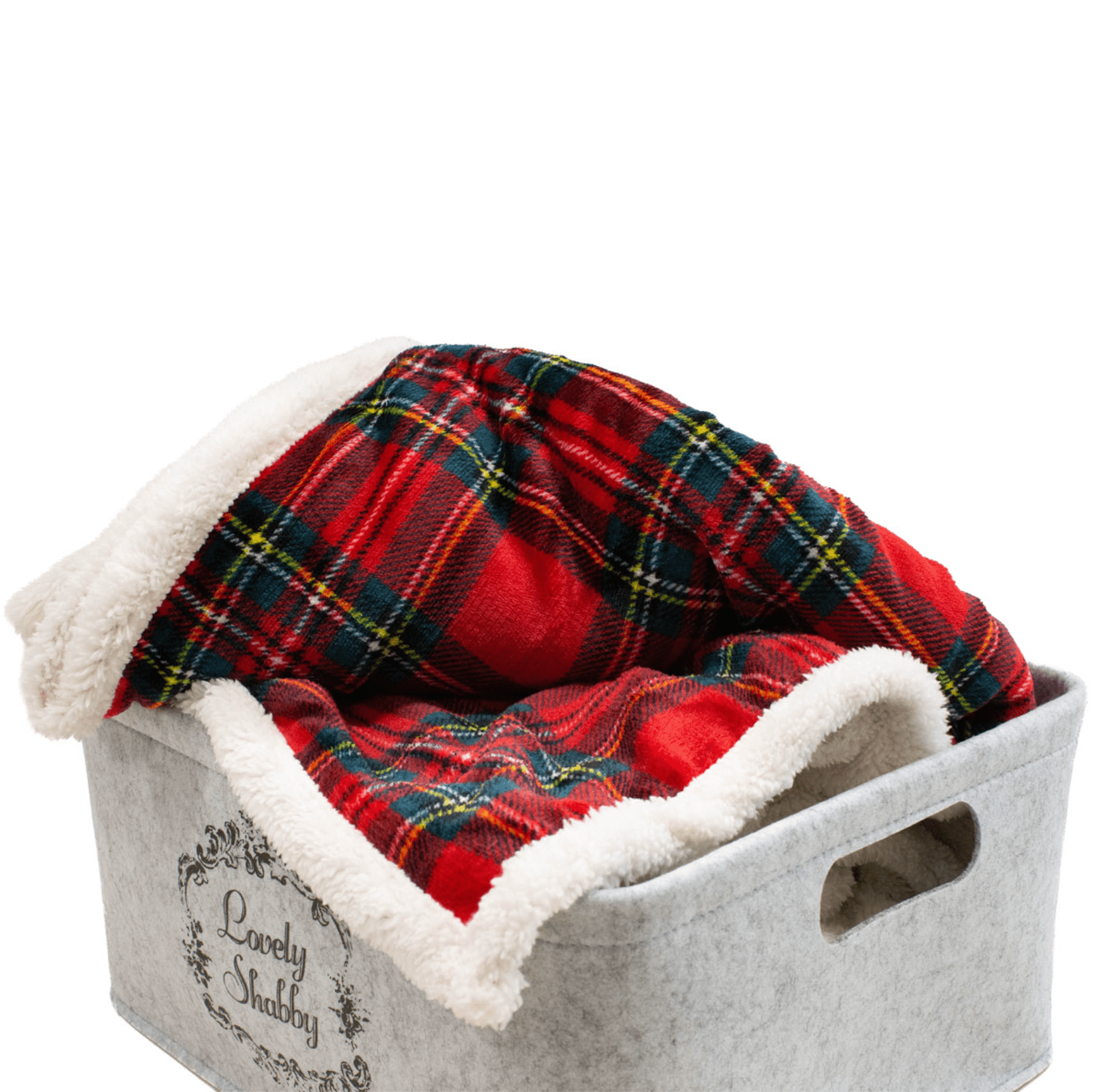 Lovely Shabby Plaid Tartan Box Fantasia Scozzese 130 x 160 Lovely Shabby