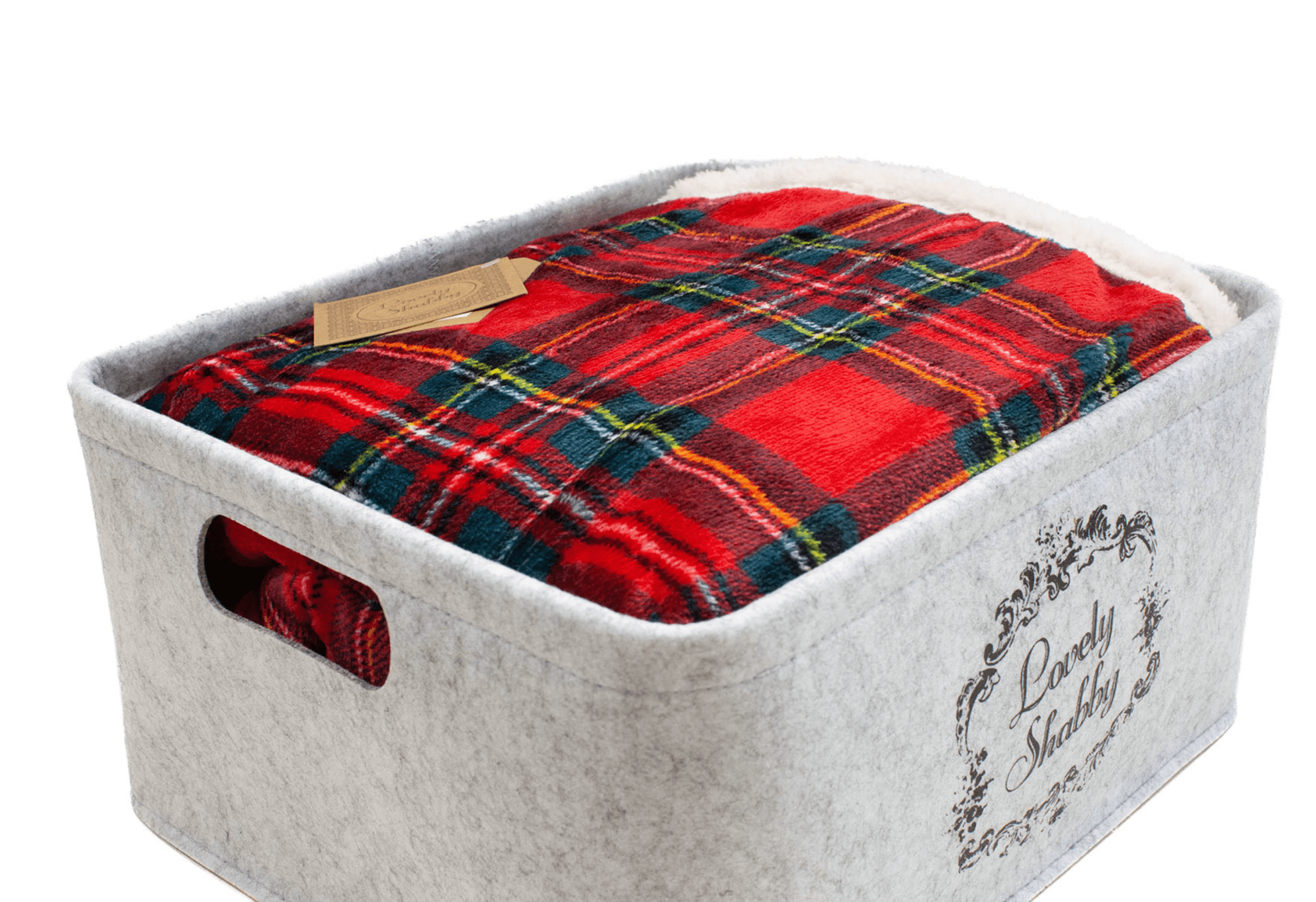 Lovely Shabby Plaid Tartan Box Fantasia Scozzese 130 x 160 Lovely Shabby