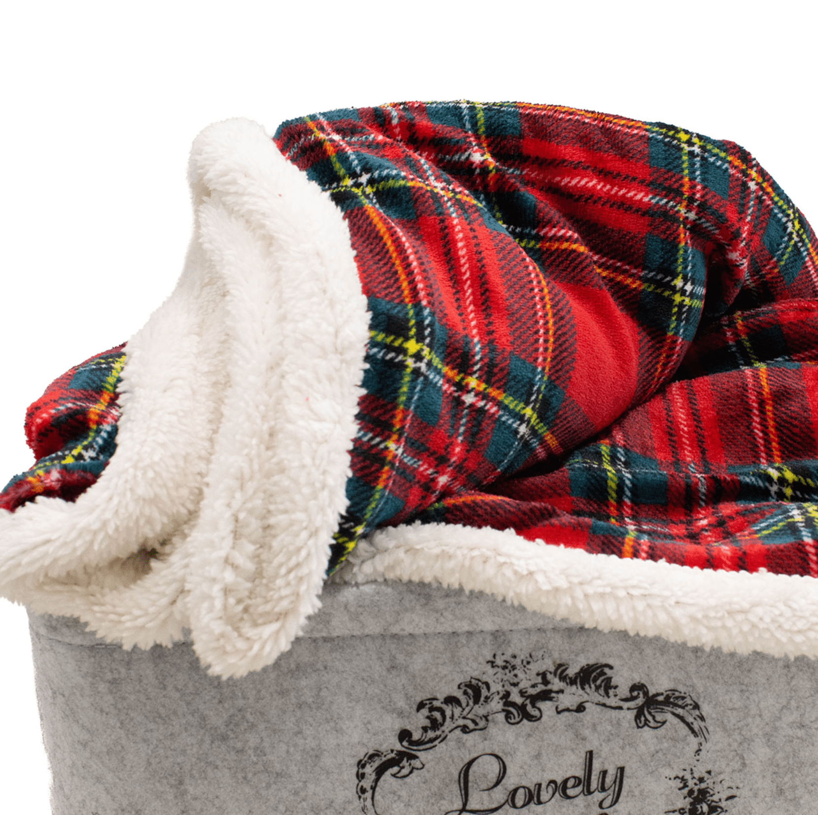 Lovely Shabby Plaid Tartan Box Fantasia Scozzese 130 x 160 Lovely Shabby
