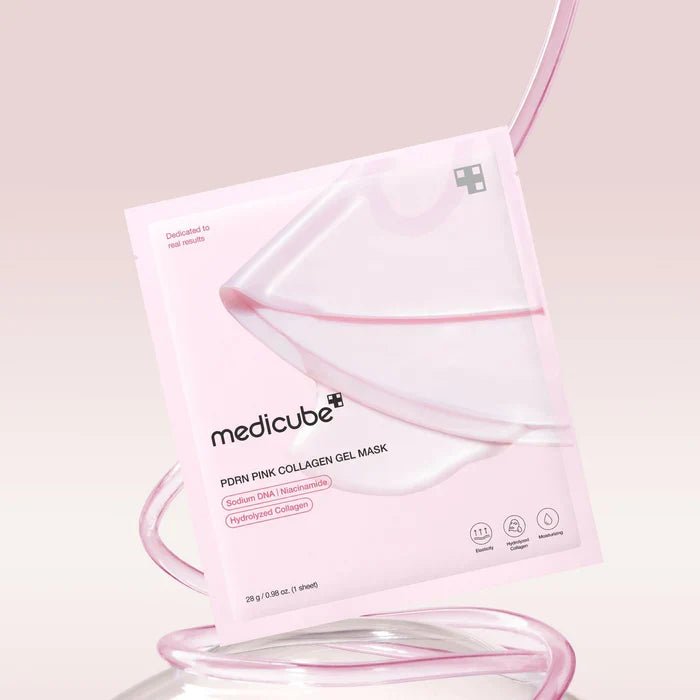 Medicube 4 Maschere in Gel al Collagene Rosa Salmon DNA PDRN - Maschera Viso Notturna - Bikini D'amare Riccione