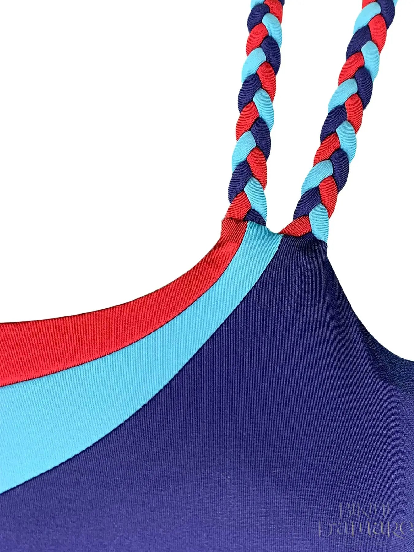 Bikini Monospalla Tricolore Treccia Marette - Bikini D'amare Riccione