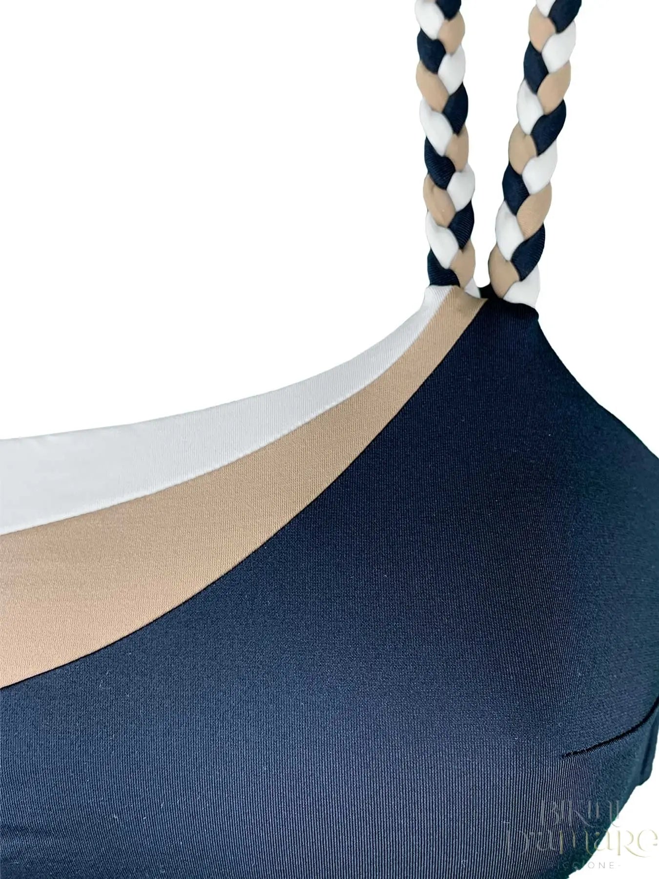Bikini Monospalla Tricolore Treccia Marette - Bikini D'amare Riccione