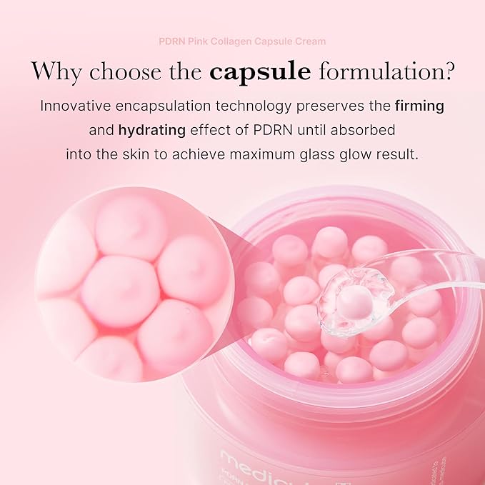 Medicube Crema Idratante per il Viso Salmon DNA PDRN Pink Collagen Capsule Cream 55 ml - Bikini D'amare Riccione