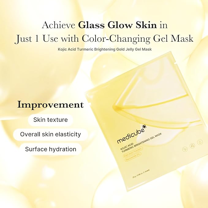 Medicube Maschera in Gel illuminante con Acido Kojico e Curcuma 28 g - Bikini D'amare Riccione