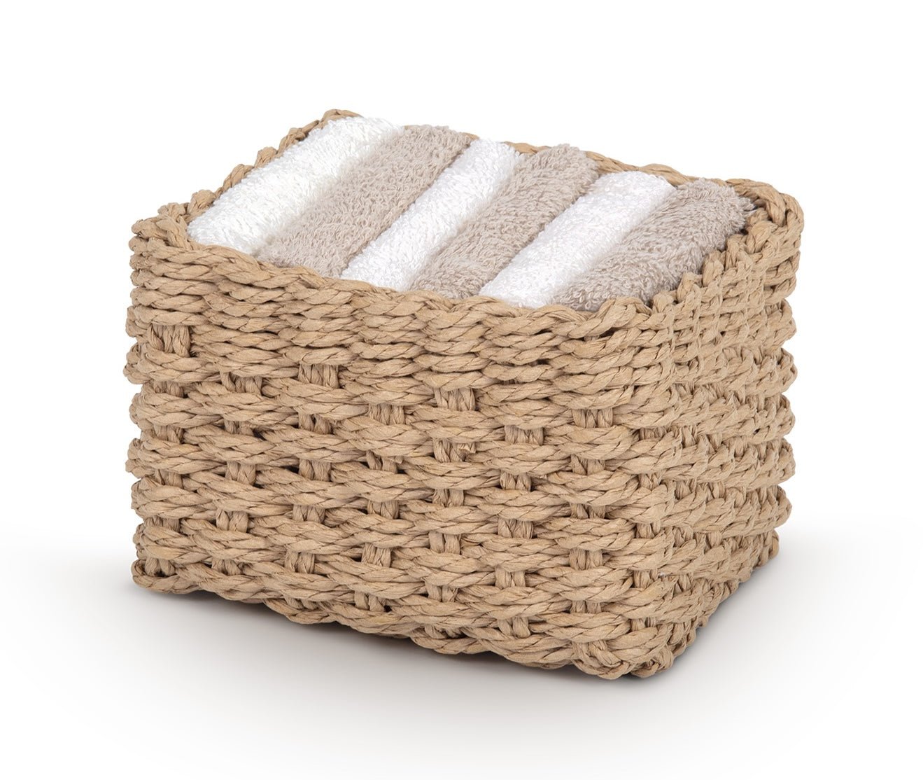 Lovely Shabby Set 6 Lavette con Cestino Rope Lovely Beach