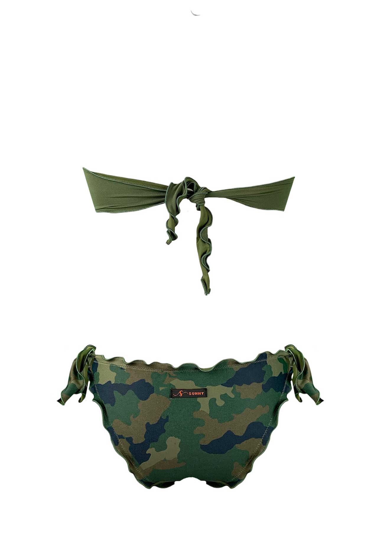 Sunny Beach Bikini Fascia Paillettes Stella Militare
