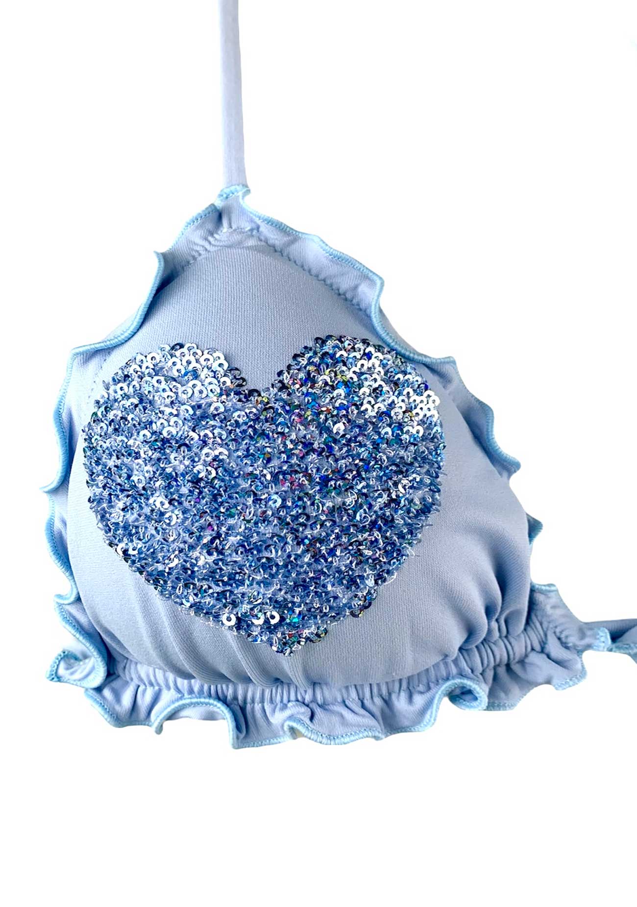 Sunny Beach Bikini Triangolo Paillettes Cuori - Scegli il Colore