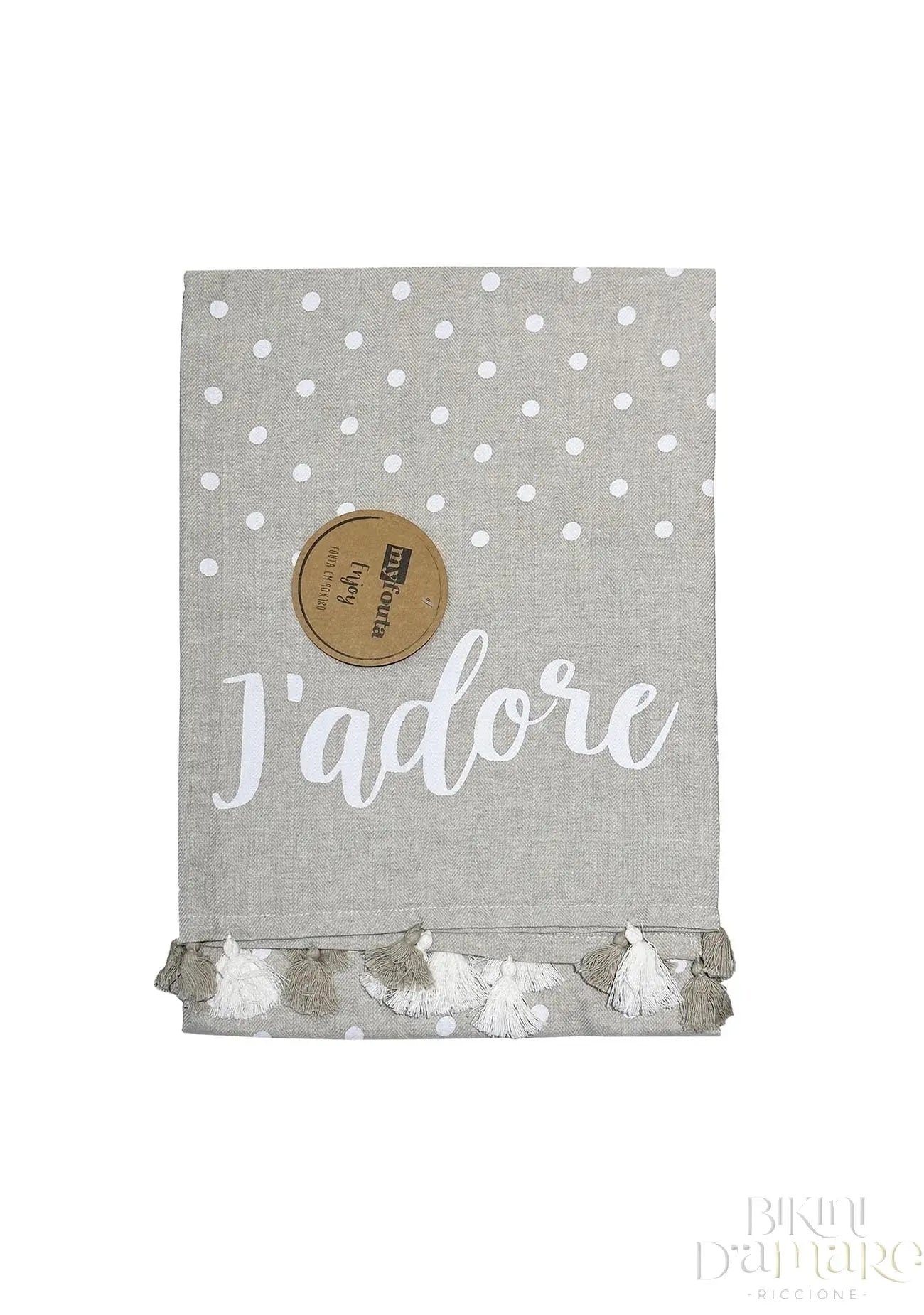 Telo Mare Fouta Nappine Lovely Beach - Bikini D'amare Riccione