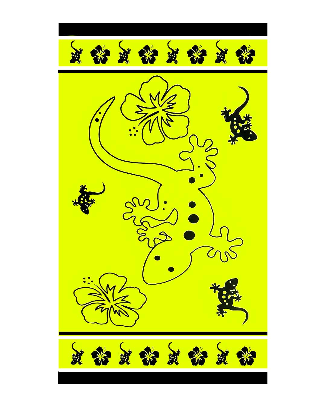 Telo Mare Cotone Maui Jeko Fluo 100x180 cm - Scegli il Colore - Bikini D'amare Riccione