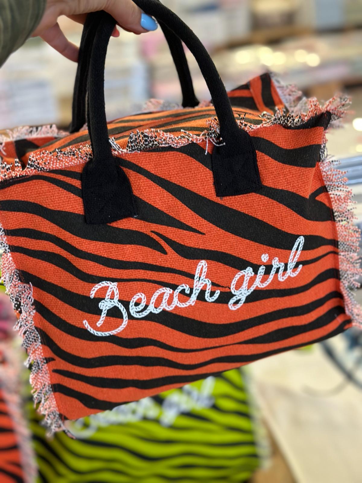 Set New Zebra Borsetta - Telo Mare - Pochette Lovely Beach