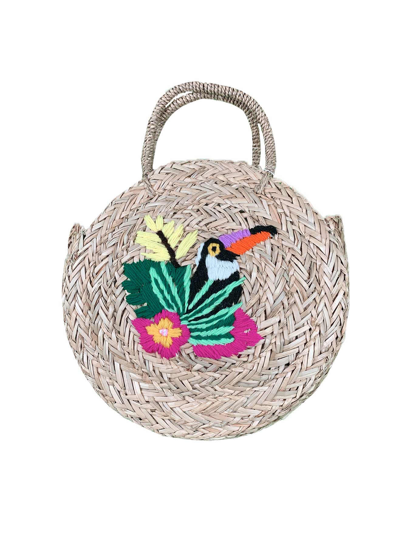 Borsa Mare di Paglia Tonda Pajarito Bikini D'amare