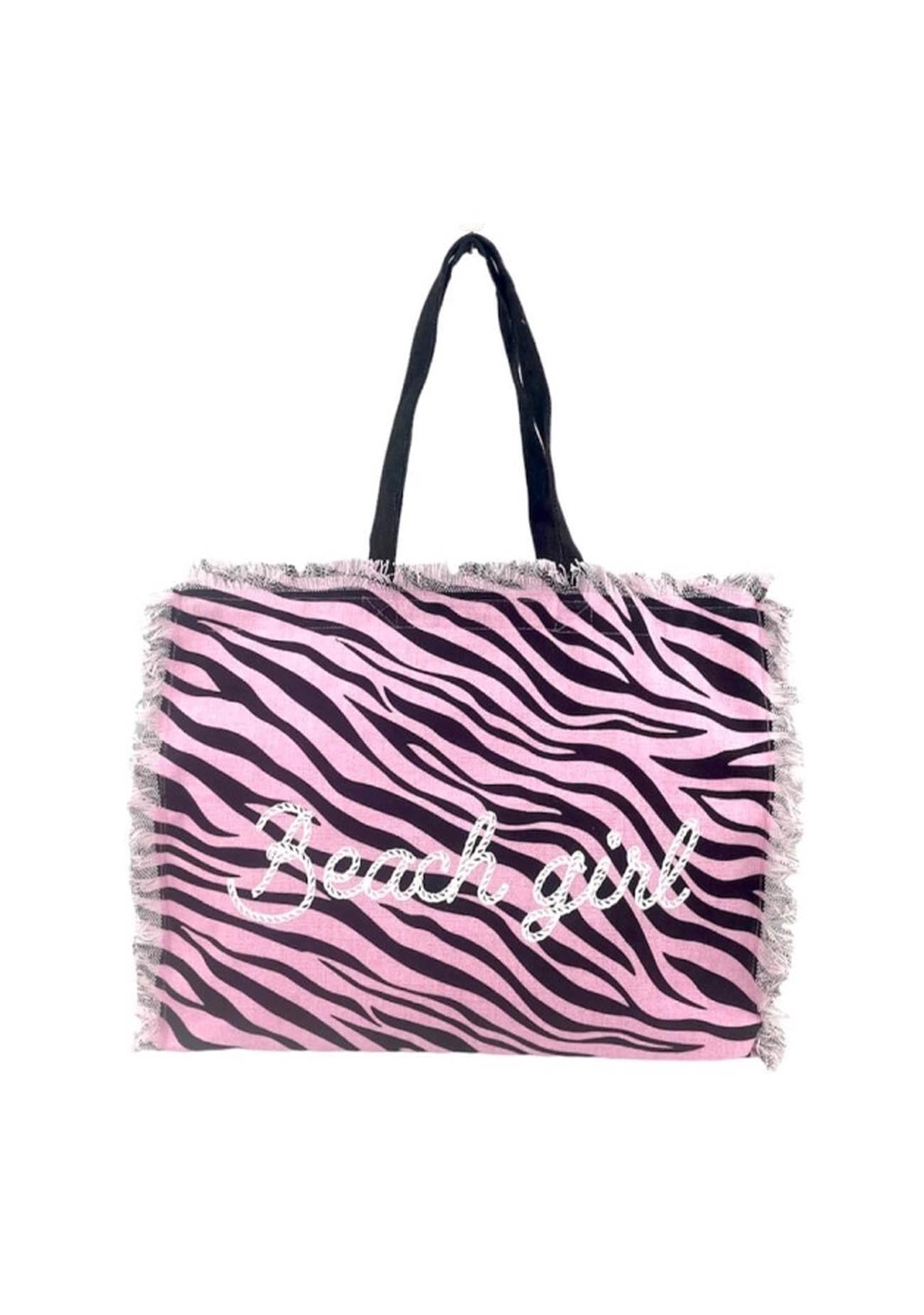 Borsa Mare Zebrata Beach Girl Lovely Beach - Bikini D'amare Riccione